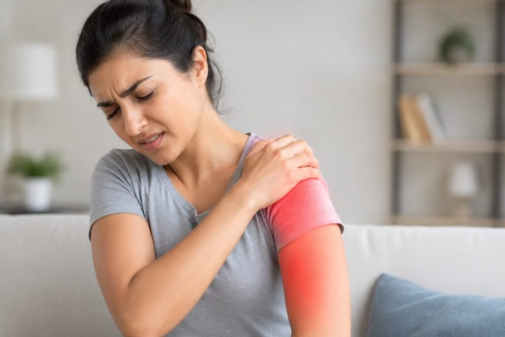 Pain in Left Arm and Shoulder Female